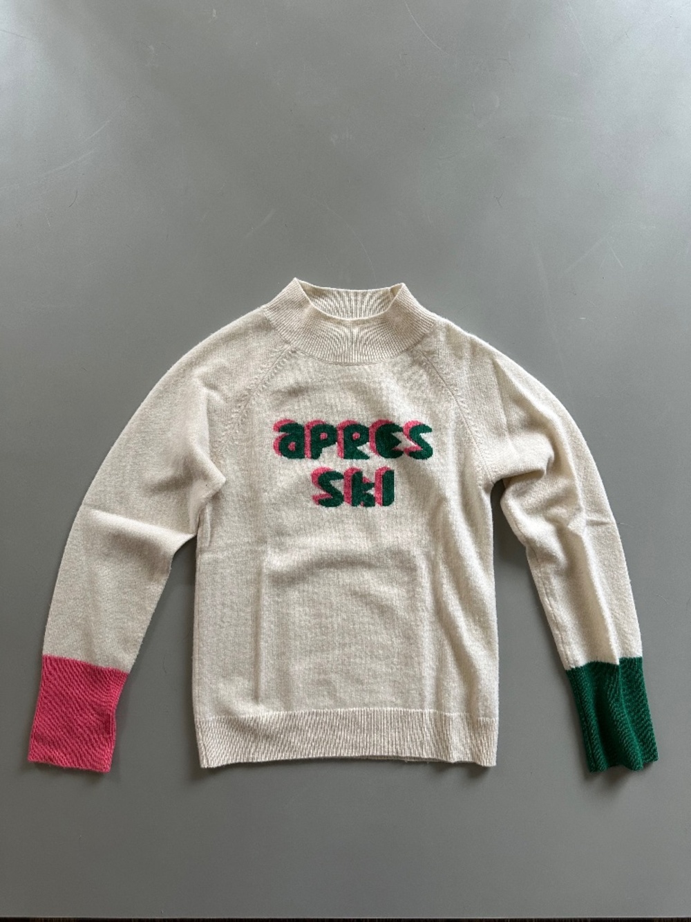 JACADI Paris Girls "Apres Ski" Cashmere Sweater 10Y